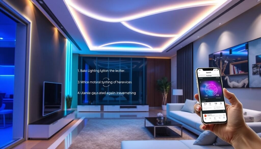 תאורה חכמה בעזרת חיישנים ואפליקציות